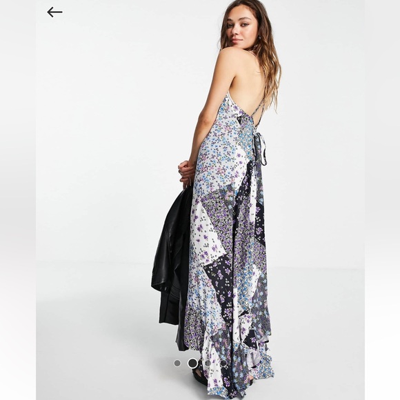 Asos Floral Patchwork Maxi Dress Size 10 (NWOT) - Picture 4 of 10